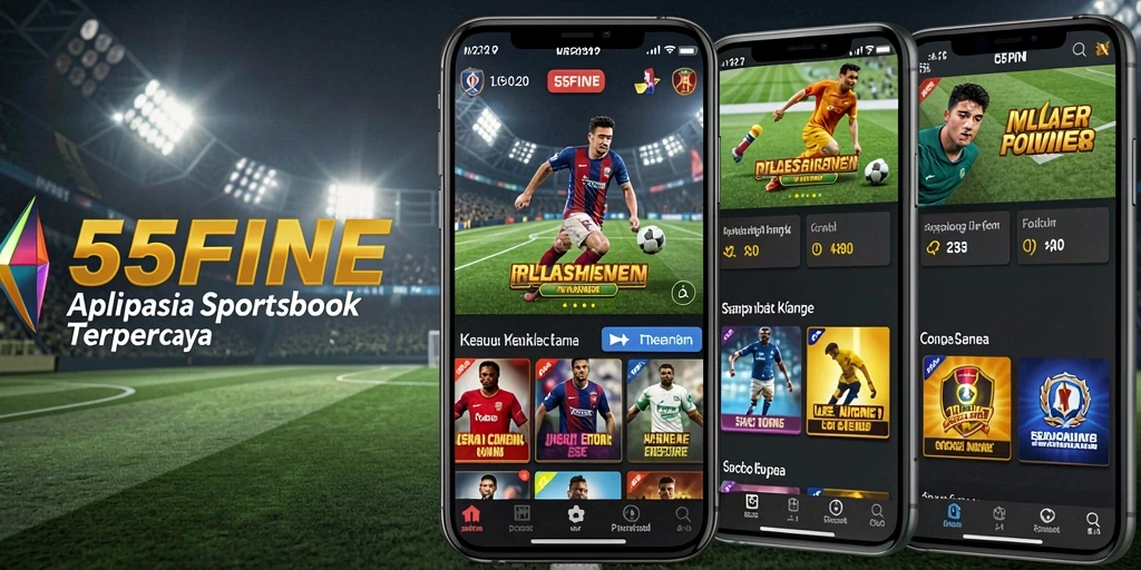 Tampilan gameplay taruhan olahraga yang mendebarkan di 55FIVE.