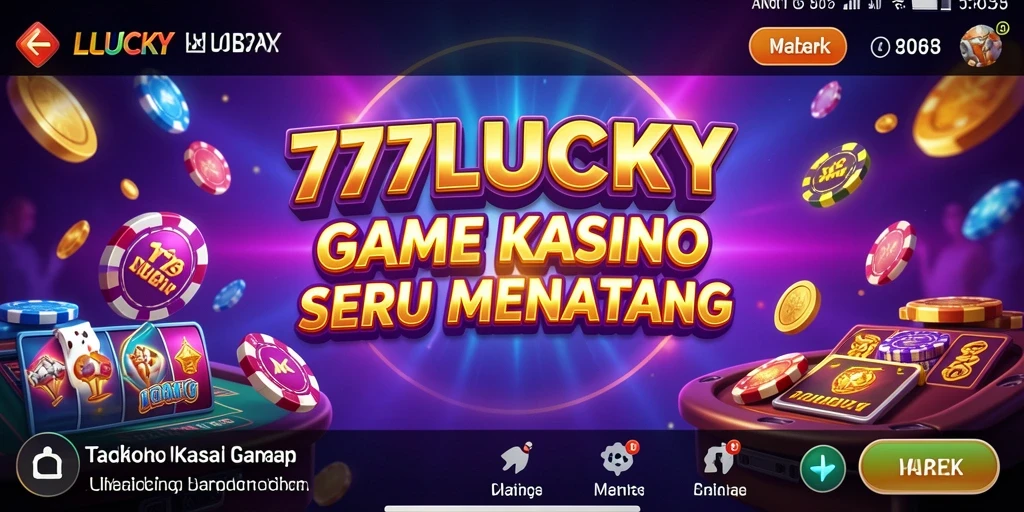 Tampilan menakjubkan dari gameplay Kasino 777LUCKY.