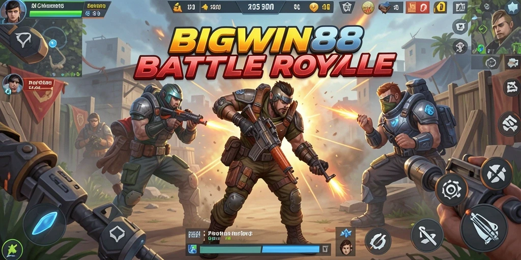 Gameplay seru dan menegangkan di BIGWIN88 Battle Royale.