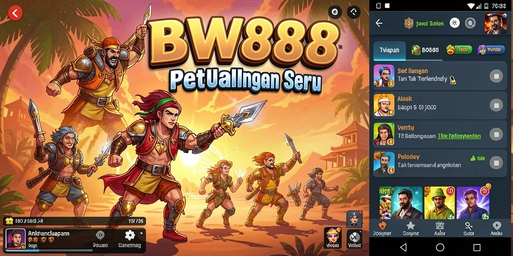 Screenshot BW888 menampilkan aksi seru dalam petualangan yang menantang.