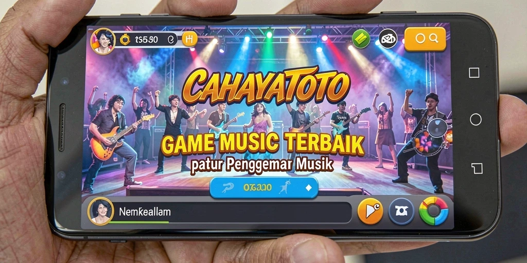 Tampilan screenshot CAHAYATOTO menunjukkan pengalaman bermain musik yang seru.