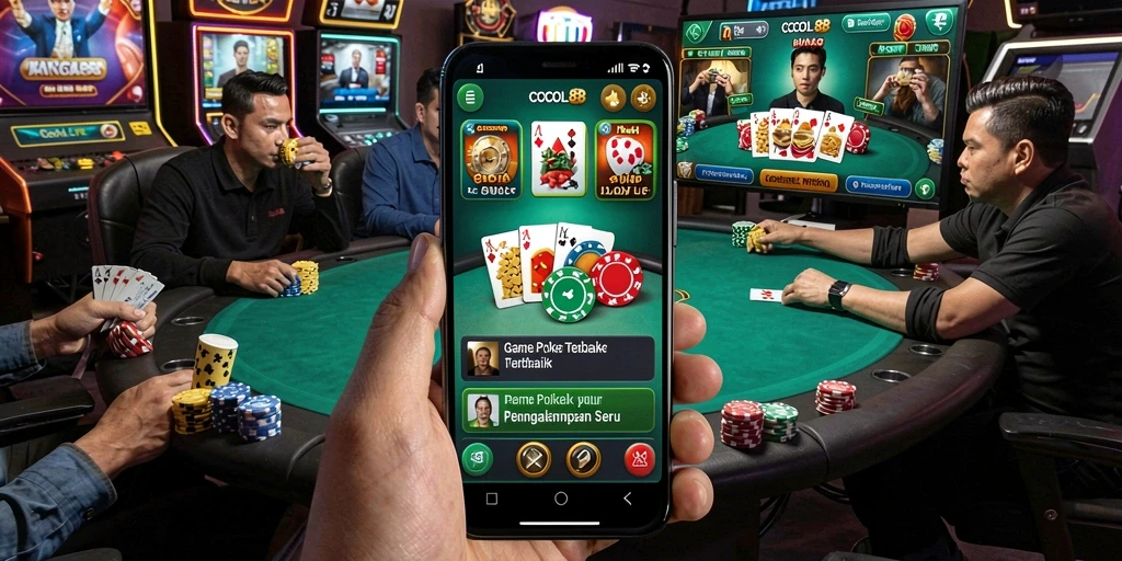 Tampilan gameplay COCOL88 dengan suasana Poker yang menegangkan.