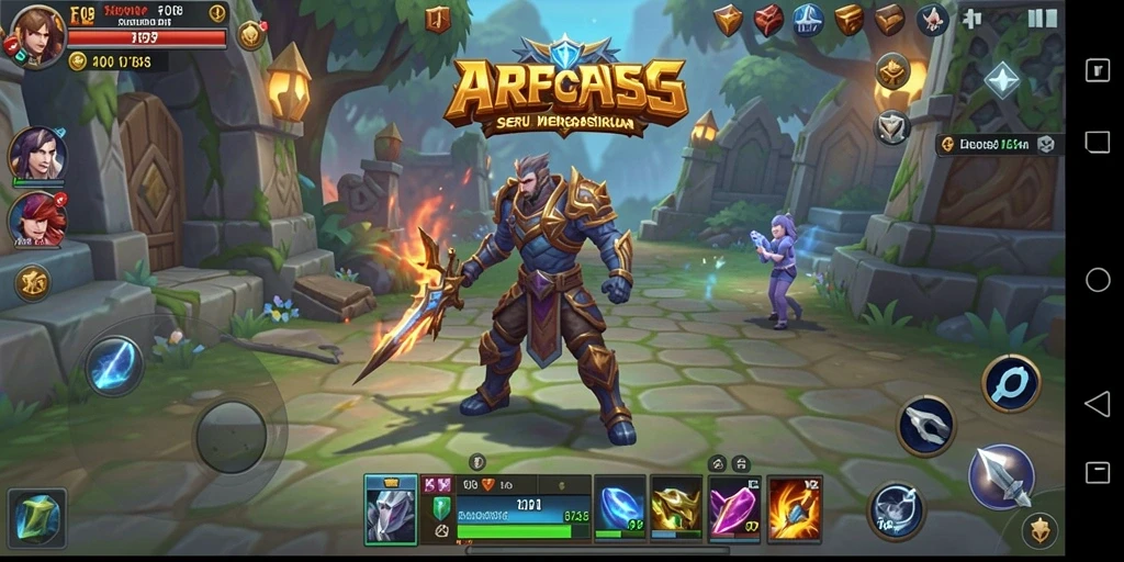 Tampilan menarik dari gameplay ARPG di F08.