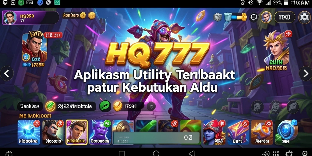 Tampilan antarmuka HQ777 yang user-friendly untuk pengelolaan utility.