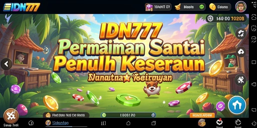 Tampilan gameplay menarik dengan desain yang ceria dan warna-warni.