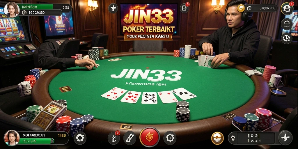 Gambaran gameplay poker yang seru dan menantang dalam JIN33.