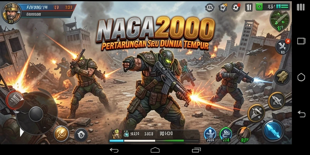 Tangkapan layar dari gameplay NAGA2000 yang seru dan penuh aksi.