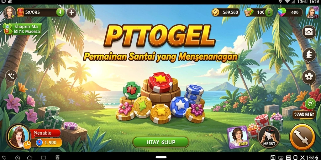 Screenshot gameplay PTTOGEL yang menunjukkan aksi keceriaan.