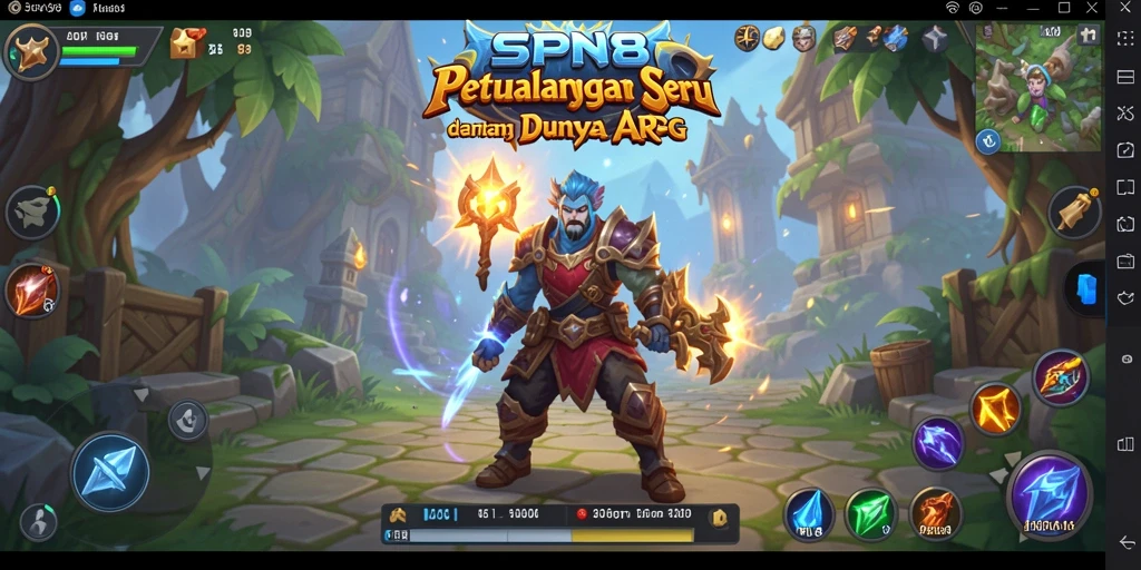 Tampilan menarik saat beraksi di dalam game ARPG.