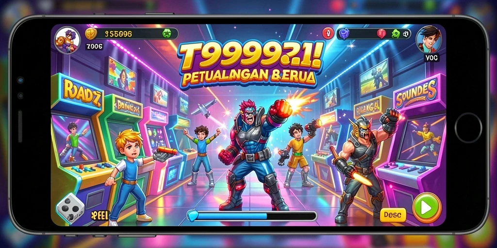 Gameplay seru T9999 dengan berbagai tantangan menarik.
