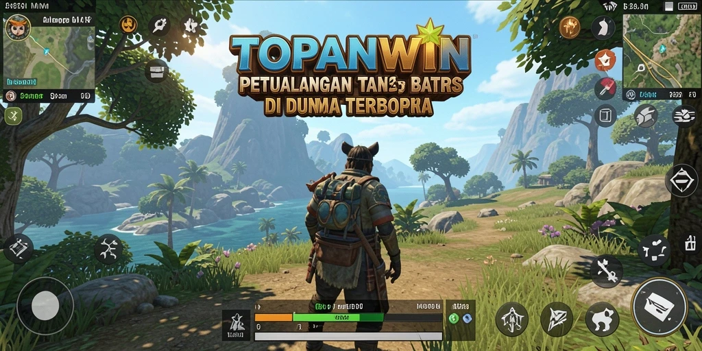 Tangkapan layar gameplay TOPANWIN menampilkan petualangan mendebarkan di dunia luas.