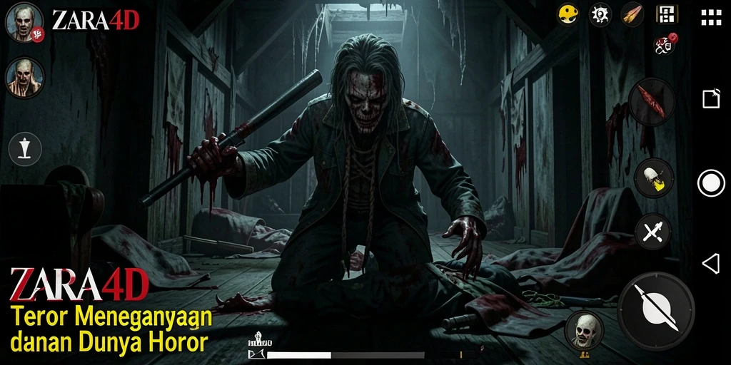 Gameplay menegangkan ZARA4D menampilkan suasana horor yang mendalam.